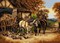 Needlepoint canvas for halfstitch without yarn after John Frederick Herring - The Hay Cart 2797R